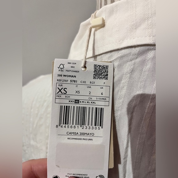 2/$20 NWT Mango blouse sz 2 - Picture 5 of 5